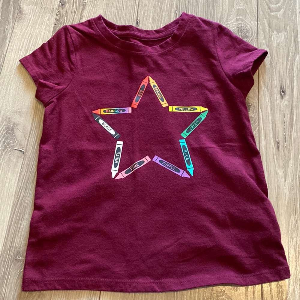 Cat & Jack 4T Crayons Graphic Tee 🖍
